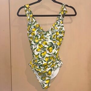 Niptuck Swim lemon 🍋 & flora one piece suit NWOT size 4